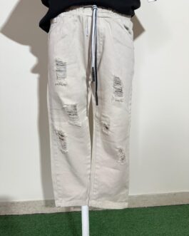 JEANS PANNA STRAPPATO