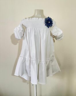 VESTITO FIORE DENIM AKYTA