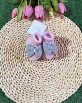 AUTUNNO/INVERNO BABBUCCE ROSA FIOCCO GRIGIO