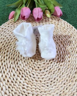 AUTUNNO/INVERNO BABBUCCE BIANCA CON FIORE LE COCONNE