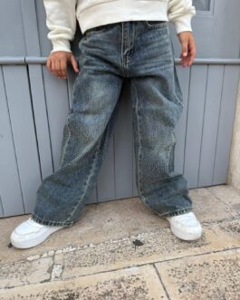 JEANS LAVAGGIO AL TE' CON STRASS