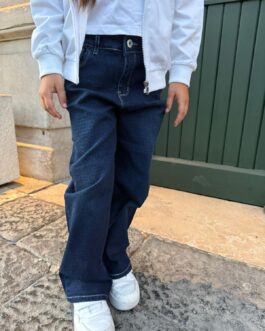 JEANS BLU SCURO CON STRASS