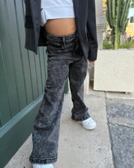 JEANS NERO STRASS