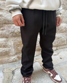 PANTALONE NERO MILANO 2.0 CON ELASTICO IN VITA