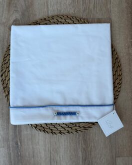 LENZUOLINO I DELFI CON TRECCIA BLU