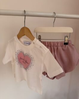 COMPLETO T-SHIRT E SHORTS A PALLONCINO