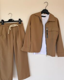 COMPLETO BEIGE 3 PEZZI STREET GANG