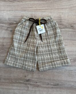 BERMUDONE QUADRI BEIGE BIMBO