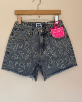 SHORTS JEANS CON STRASS ACTIVE #2.0 Milano