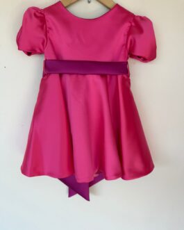 VESTITO IN RASO FUCSIA I&M