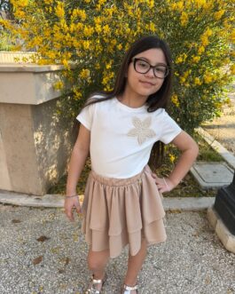 Completo Casual-Chic "Petali e Volant"