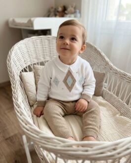 COMPLETINO BIANCO E BEIGE I DELFI